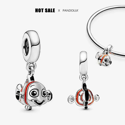 Charm Navideño Disney en Plata 925 – Abalorios Mickey y Minnie para Pulseras Originales Mujer