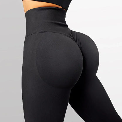 Leggings Mujer de Cintura Alta Push Up | Mallas Deportivas Seamless para Yoga, Fitness y Gimnasio