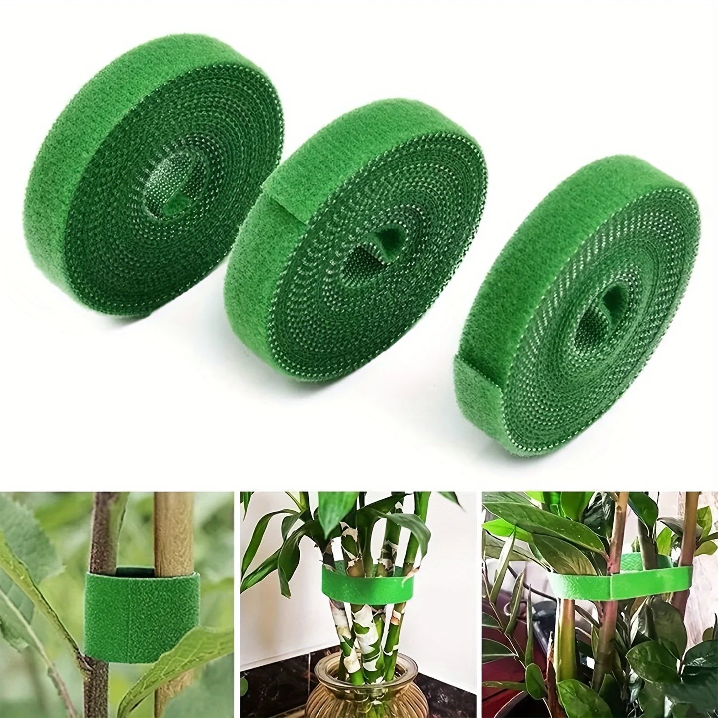 Cinta de Nylon Ajustable para Plantas 2M | Soporte Reutilizable de Jardín, Atado y Fijación