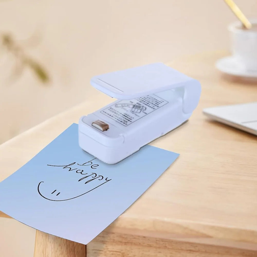 Sellador de Bolsas Portátil Mini | Máquina de Sellado Hermético para Alimentos, Snacks y Cocina