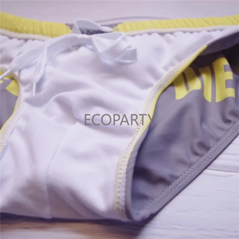 Pantaloneta de Baño para Hombre – Bóxer Sexy de Cintura Baja en Nylon, Secado Rápido para Playa, Natación y Surf