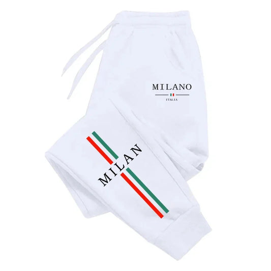 Pantalones Jogger Milan City 2025 – Alta Calidad, Hombre, Otoño Invierno, Casual, Deportivo, Running Outdoor