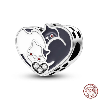 Charm Serie Océano en Plata 925 – Abalorios Tortuga, Cangrejo y Sirena para Pulsera Original Mujer