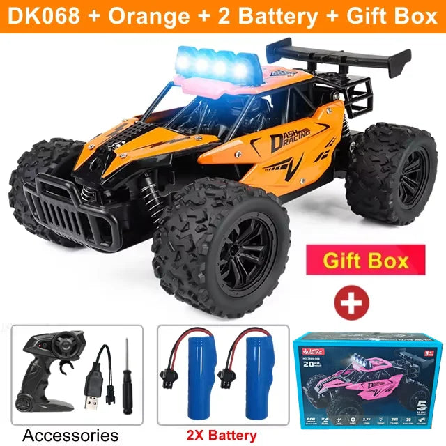 Coche RC Drift 1:16 Todoterreno – Control Remoto 2.4G Alta Velocidad con Luces LED Juguete para Niños