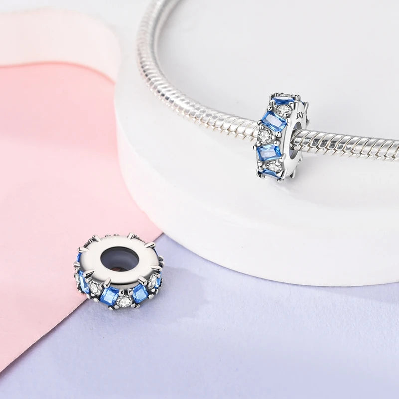Charm de Plata 925 Araña, Mariposa y Zirconia – Abalorios Brillantes para Pulseras Originales 3mm