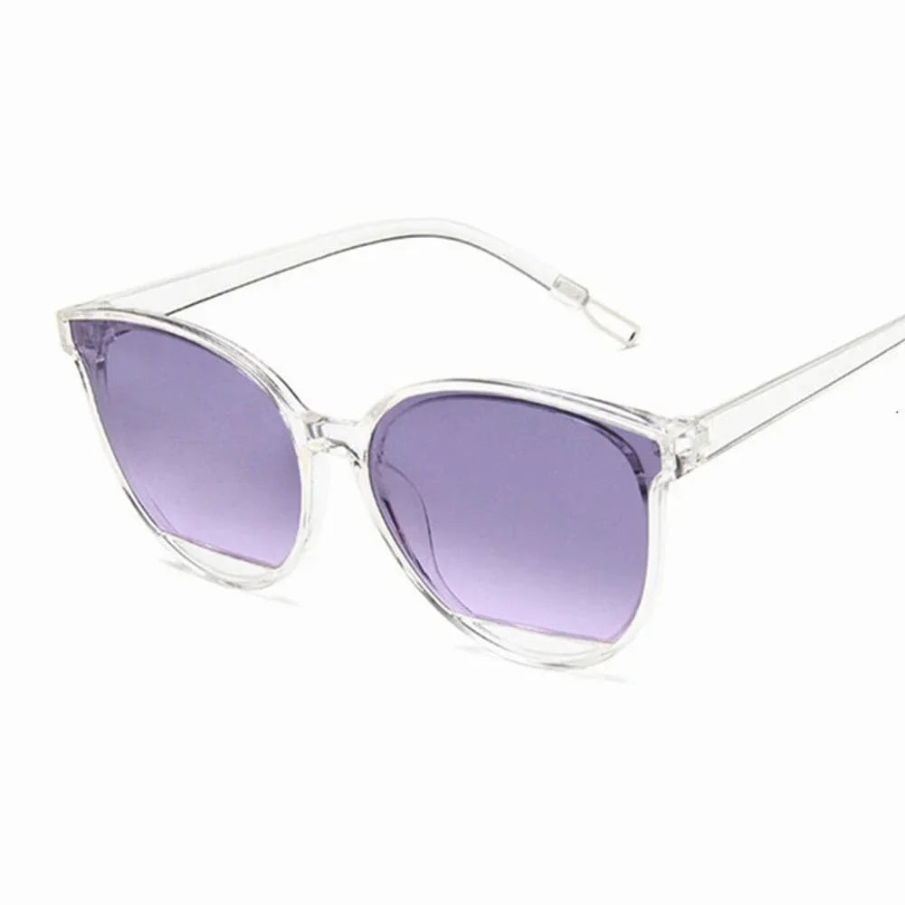 Gafas de Sol Mujer 2025 | Vintage Metal Mirror Fashion UV400 Oculos de Sol