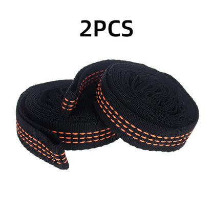 Juego de 2 Cintas para Hamaca – Alta Resistencia 600 lbs, Poliester con 5 Anillos Ajustables