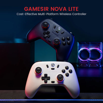 GameSir T4 Nova Lite | Gamepad Inalámbrico Multiplataforma con Sticks Hall Effect, Turbo 20Hz y Vibración – Compatible con Switch, PC, Steam, Android e iOS