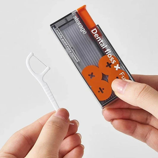 Dispensador Portátil de Hilo Dental | Incluye 10 Uds. | Organizador Automático con Expulsión Rápida | Higiene Bucal y Cuidado Oral