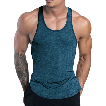 NEW Men's Fitness Tank Top Summer Training Undershirt men Basketball quick-dry Breathable loose Tank Top men casual Sports Vest