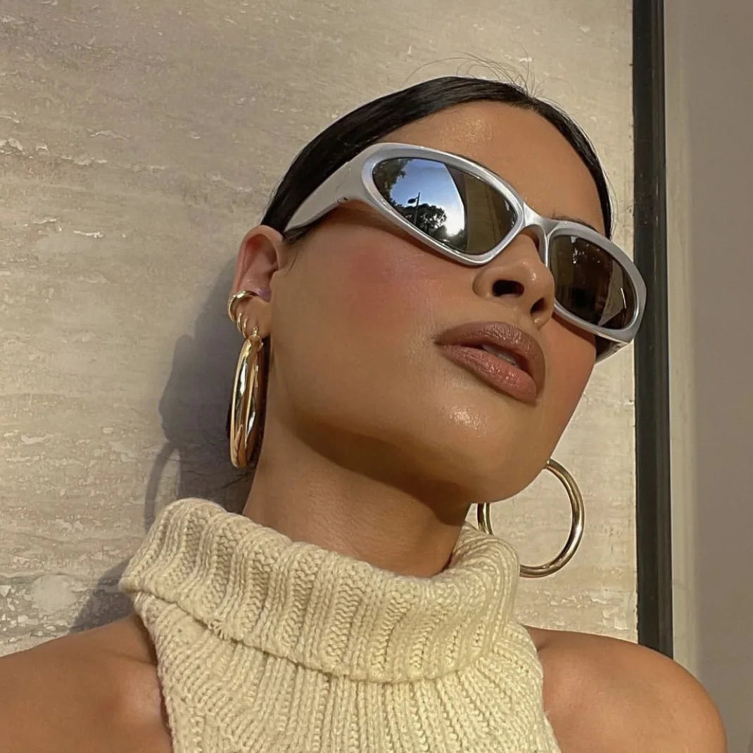 Gafas de Sol Y2K Ovaladas | Estilo Punk Retro Unisex UV400 Mujer & Hombre