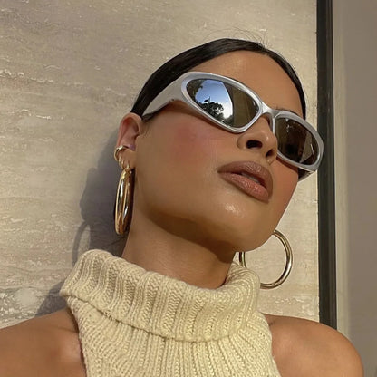 Gafas de Sol Y2K Ovaladas | Estilo Punk Retro Unisex UV400 Mujer & Hombre
