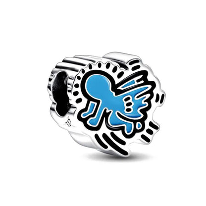 Charm Sorpresa Dopamina de Plata 925 | Dijes Cartoon Estilo Aleatorio para Pulseras DIY