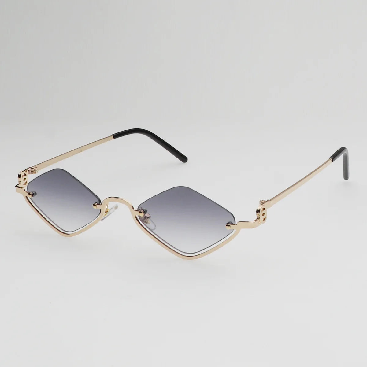 Gafas de Sol Poligonales Pequeñas Mujer | Estilo Vintage Cat Eye Marco Metálico