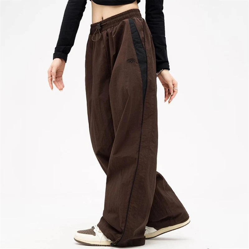 Pantalones Cargo Holgados Mujer | Pantalón Oversize Harajuku Streetwear Hip Hop Wide Leg Y2K