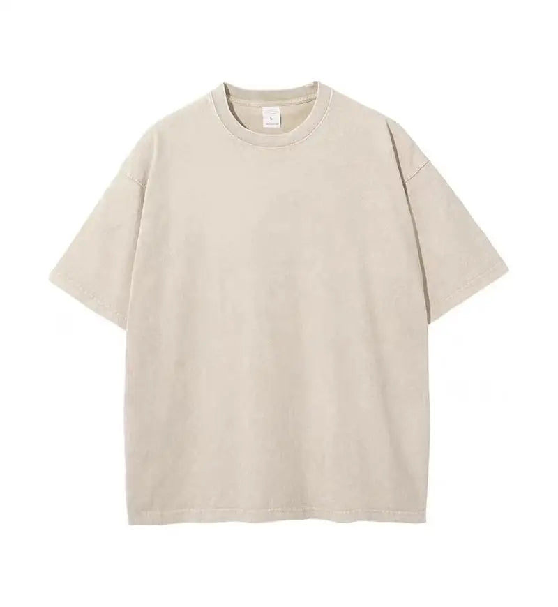 Camiseta Hombre 2025 | Oversize Vintage Y2K Acid Wash Estilo Streetwear