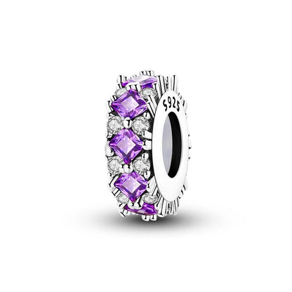 Charm de Plata 925 con Mariposa y Dragón – Abalorio Colorido con Zirconia Arcoíris para Pulseras DIY
