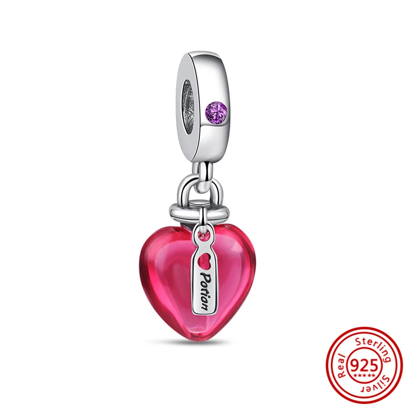 Charm sorpresa de plata 925 estilo estrella y corazón – Bolsa sorpresa random para pulsera DIY mujer