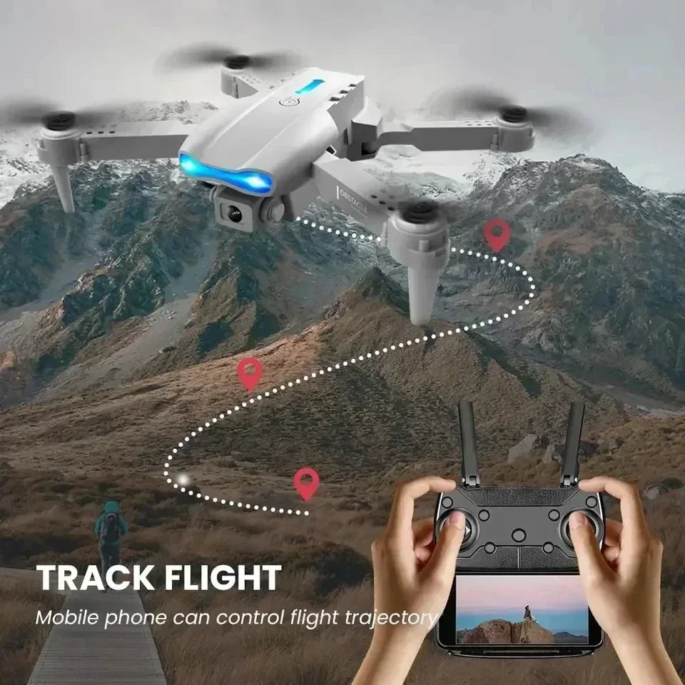 Drone E99Pro 4K con doble cámara – RC plegable WiFi 5G FPV con altura estable y modos especiales