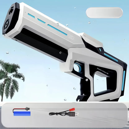 Pistola de Agua Automática Eléctrica – Juguete Portátil de Verano para Niños y Adultos | Diversión en Playa y Piscina