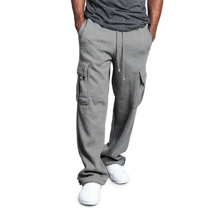 Pantalón Jogger Hombre Oversize | Sweatpants Deportivos Streetwear con Múltiples Bolsillos