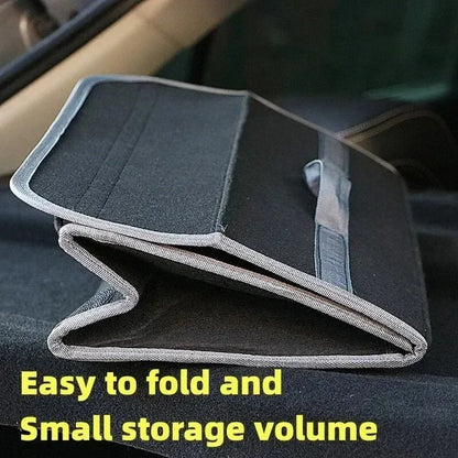 Organizador de Maletero Antideslizante para Coche – Caja de Almacenamiento de Gran Capacidad en Fieltro Suave, Ahorra Espacio