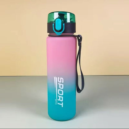Botella Deportiva Portátil Libre de BPA | A Prueba de Fugas | 400ml / 560ml | Para Gimnasio, Viajes y Senderismo