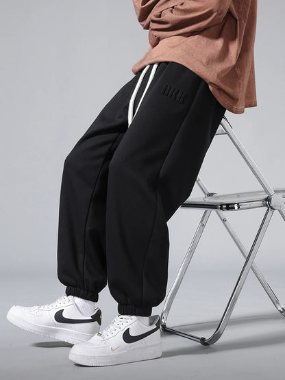 Pantalones Jogger de Algodón y Poliéster para Hombre – Tallas Grandes 6XL-8XL, Deportivos, Baggy, Cintura Elástica, Harem Hip Hop Sueltos