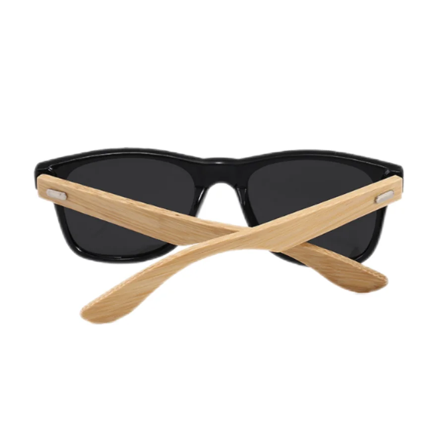 Gafas de Sol Cuadradas Bambú Vintage | Hombre Mujer Estilo Lujo UV400