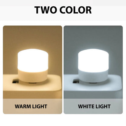 Mini Luz LED USB Portátil – Lámpara de Noche, Lectura y Decoración, Luz Cálida Protectora para Ojos