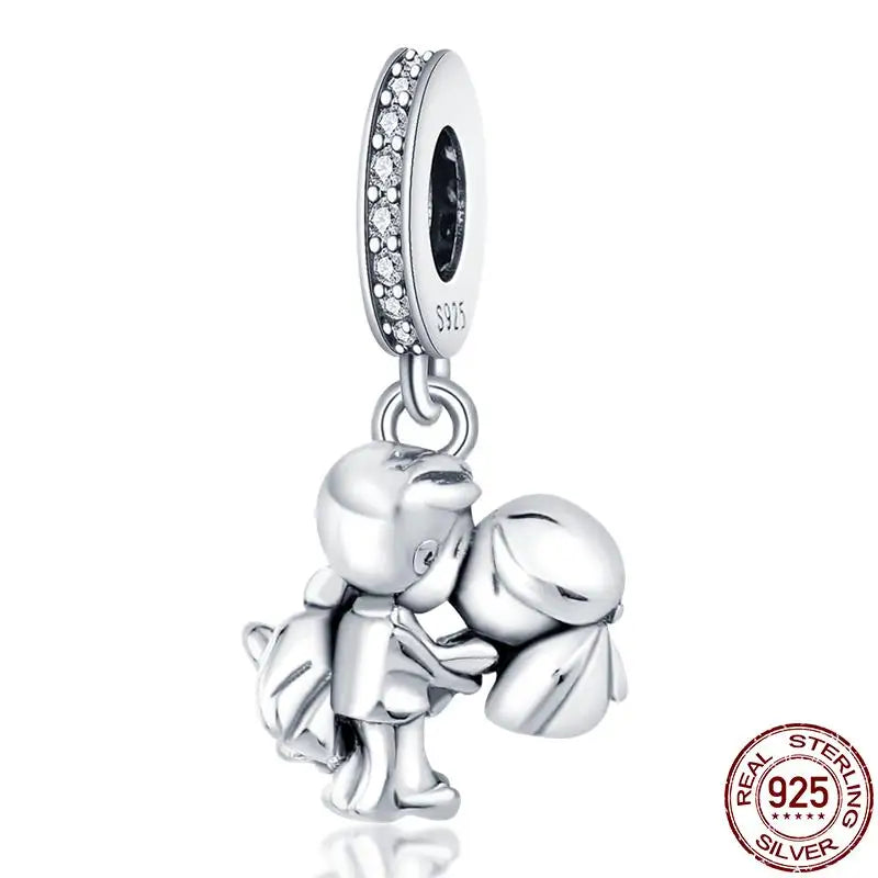 Charm camaleón y luciérnaga que brilla en la oscuridad – Plata 925 para pulsera tipo Pandora, joyería DIY única