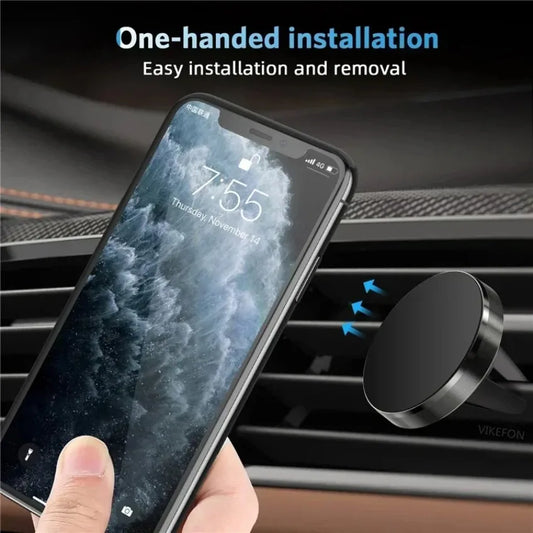 Soporte Magnético para Celular en la Ventila del Carro | Compatible con iPhone, Samsung, Xiaomi y GPS