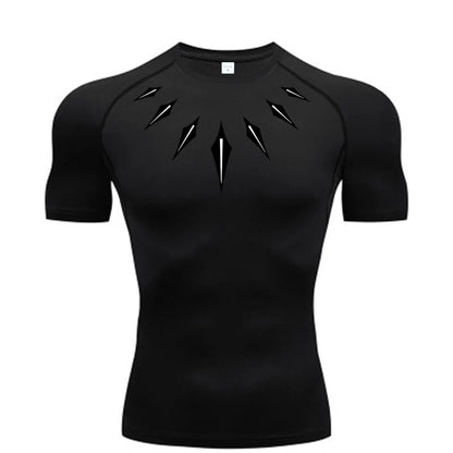 Camiseta Compresiva Anime para Hombre – Fitness, Running y Gym con Secado Rápido, Ajuste Slim y Estilo Atlético