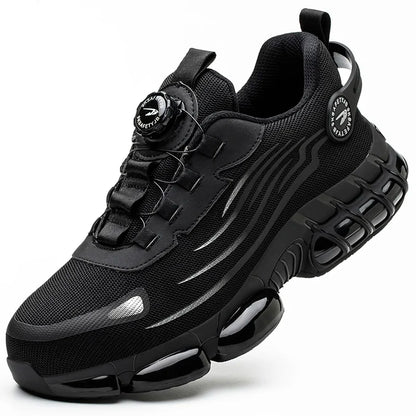 Zapatillas de Seguridad con Hebilla Giratoria – Ligeras, Transpirables y Resistentes, Suela Air Soft Antideslizante para Hombre