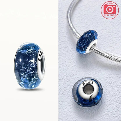 Cuenta Murano en Plata 925 | Beads de Vidrio de Colores para Pulsera Pandora Original