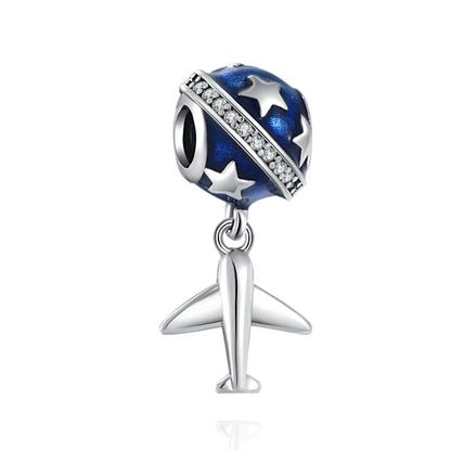 Charm Serie Océano en Plata 925 – Abalorios Tortuga, Cangrejo y Sirena para Pulsera Original Mujer