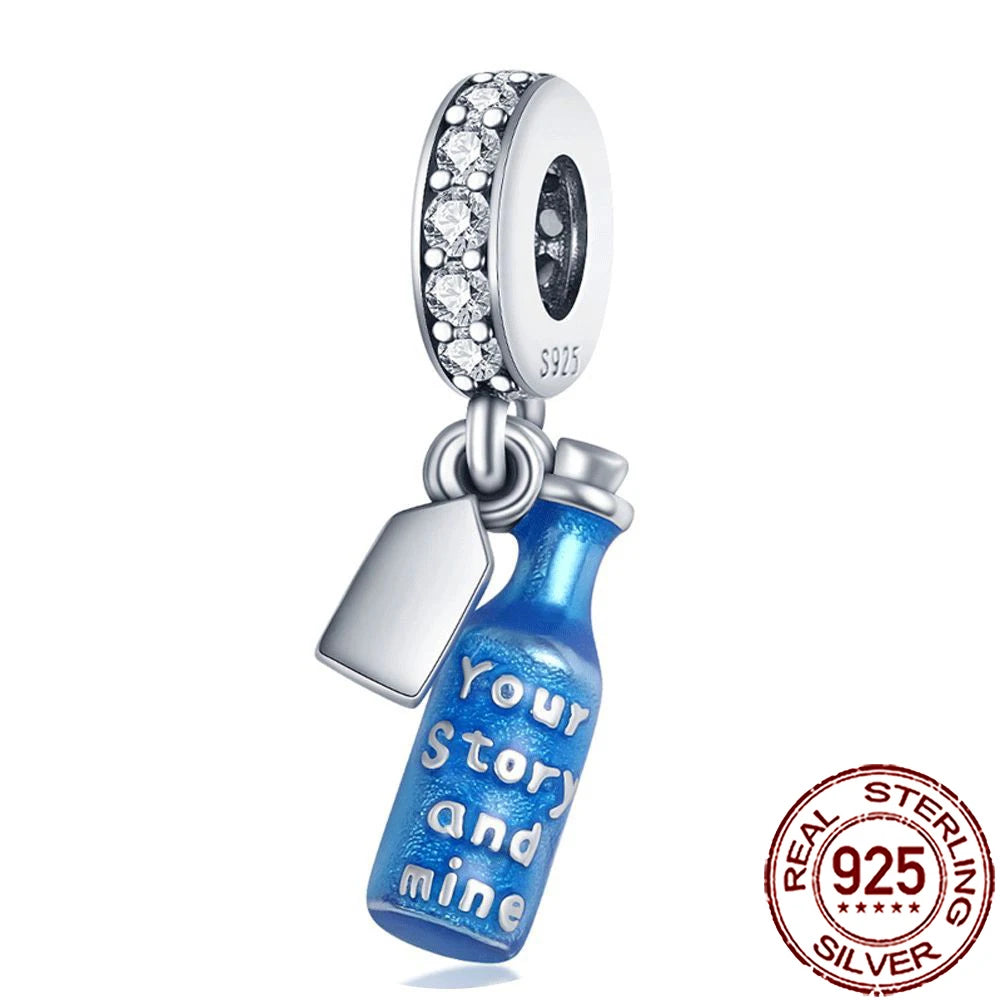 Charm Comida Divertida en Plata 925 – Café, Pastel, Frutas, Hamburguesa y Papas | Compatible Pandora 2025