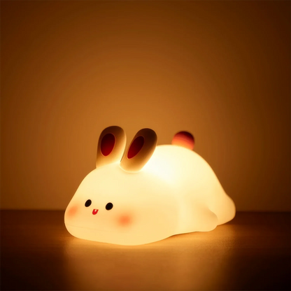 LED Night Light Cute Panda Sheep Rabbit Touch Silicone Nightlights USB Rechargeable For Bedroom Decoration Kids Birthday Gift
