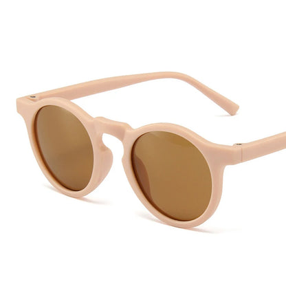 Gafas de Sol Vintage Redondas para Niños | Protección UV400 Acrílico Frosted