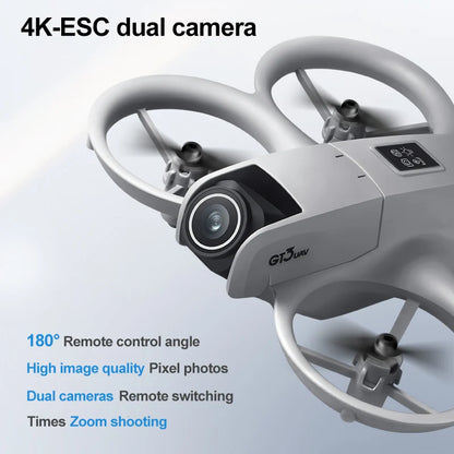 Mini Drone GT3 con Cámara 8K – Drone con 180° ESC, Posicionamiento Óptico, WiFi y Control Remoto para Fotografía Aérea