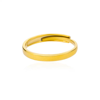 Anillos Clásicos de Acero Inoxidable 316L para Mujer - Color Dorado de Lujo Antialérgico y Duradero