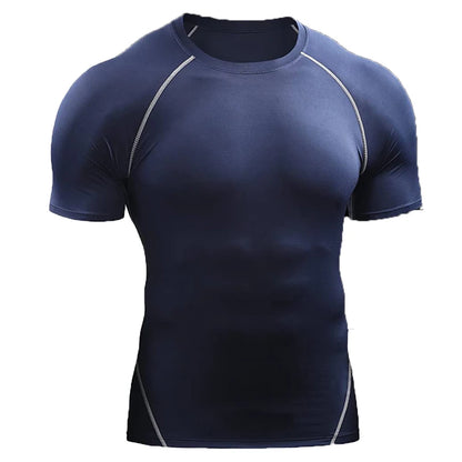 Camiseta de Compresión Hombre 2025 | Ropa Deportiva Verano | Secado Rápido, Elástica y Transpirable | Running, Fitness y Gym
