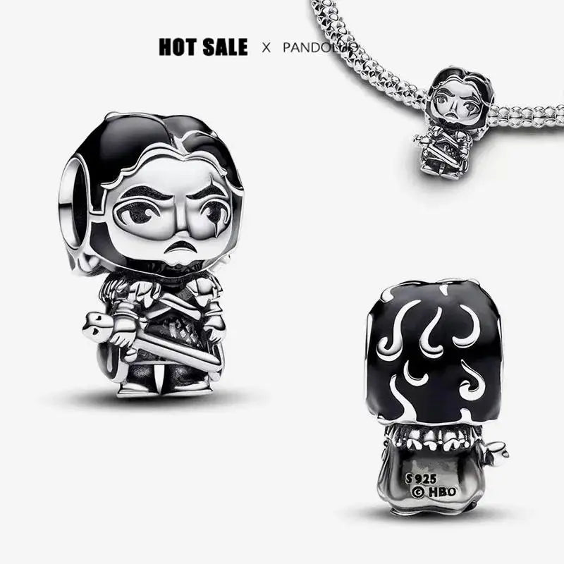 Charm Capitán América plata 925 – Abalorio de superhéroe para pulsera tipo Pandora