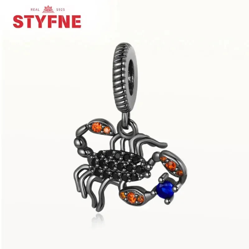 Charm Gato Negro de Plata 925 | Dije para Pulseras Pandora Mujer Joyería Fina