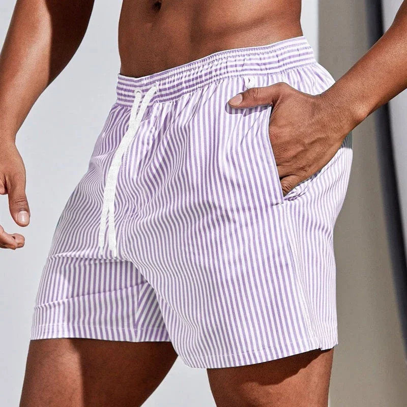 Bañador Hombre Fitness | Shorts Playa Deportivos con Bolsillos Secado Rápido – Swimwear Surf Verano