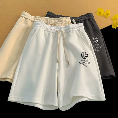 Shorts Hombre 2025 | Pantalones Cortos Oversize de Pierna Ancha y Estilo Deportivo