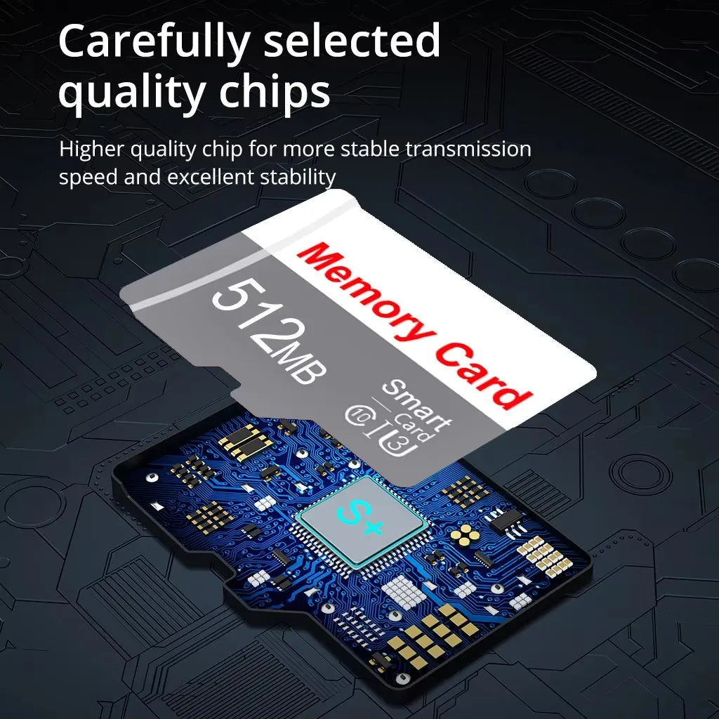 Memory Card TF – 64MB 128MB 256MB 512MB | Tarjeta de Memoria Alta Velocidad Class 10 para Cámaras y CCTV