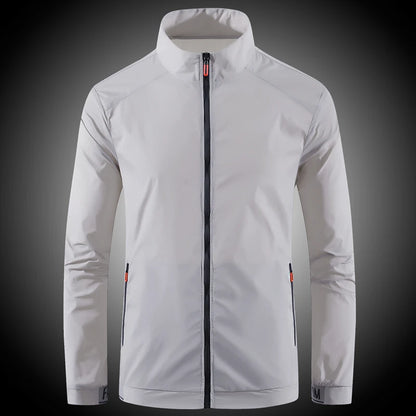Chaqueta Ultrafina de Verano para Hombre – Ropa de Protección Solar Transpirable en Seda Helada, Resistente a Rayos UV, Estilo Casual y a la Moda