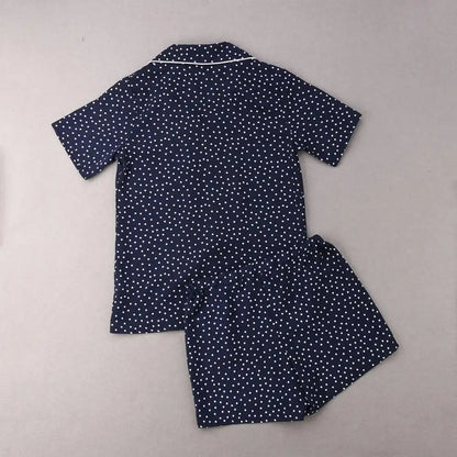 Pijama Mujer Verano 2 Piezas | Conjunto Camisa Cuello Clásico + Shorts