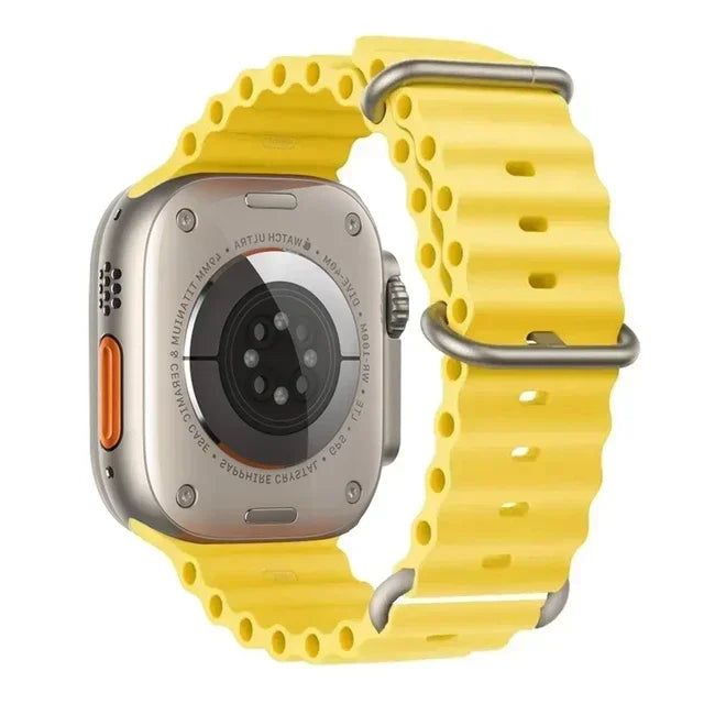 Correa Ocean Band Compatible con Apple Watch | Pulsera Deportiva Ajustable 49mm 45mm 44mm 41mm 40mm Series SE 3 6 7 8 9 10 Ultra